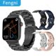 thumbnail image 1 of Reloj inteligente para hombre de negocios, reloj inteligente de acero inoxidable, llamadas Bluetooth, monitoreo de salud, 2023, relojes deportivos impermeables NFC para mujer Tan Jianjun  unisex, 1 of 2