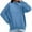Sky Blue, variant on ManxiVoo Women's High Neck Pure Cotton Sweatshirt Long Sleeve Versatile Solid Color Casual Winter Pullover L Size Blue