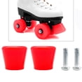 thumbnail image 4 of 2Pcs Roller Inline Skates Roller Brakes Block Toe Stoppers Parts Red, 4 of 7