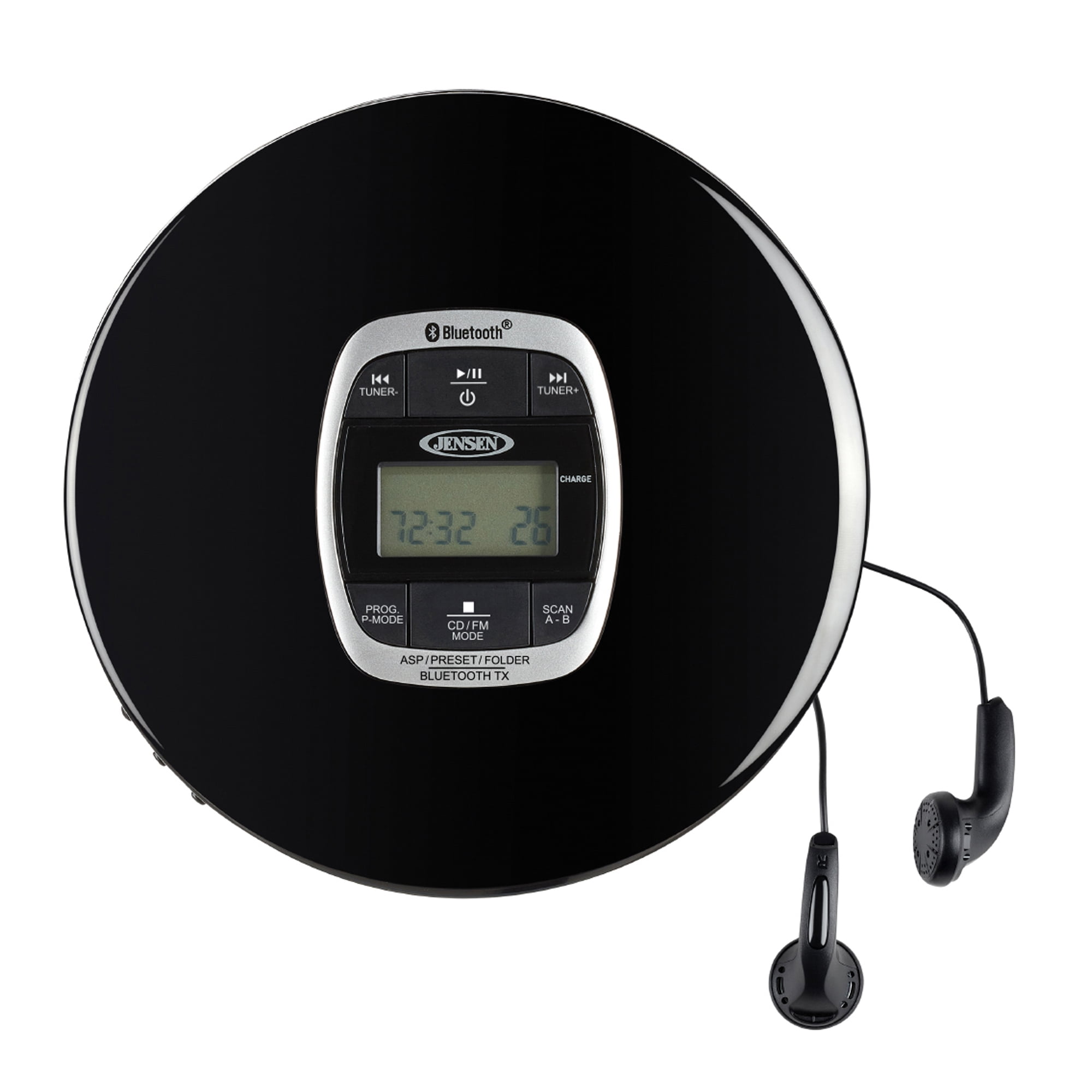 Jensen CD-60R-BT Bluetooth CD Player with 60 Second Anti-skip Protection