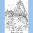 thumbnail image 3 of CafePress - Machu Picchu Sketch T Shirt / Blue &Amp; Grey Also - Light T-Shirt - CP, 3 of 4