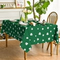 thumbnail image 3 of St. Patrick''s Day Tablecloth 60×120 Inch, Irish Clover Shamrock Green Washable Table Cover for Party Picnic Dinner Decor, 3 of 6