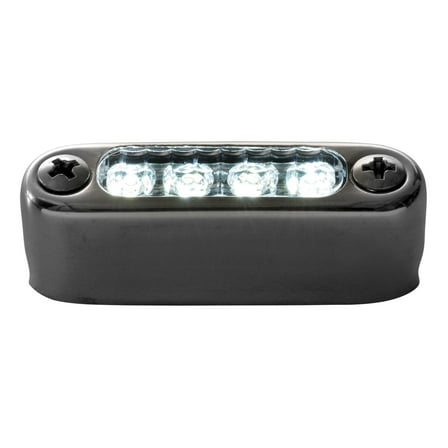 Attwood 6351W1 LED Micro Lights - Stainless Steel Bezel with Horizontal Mount, White