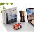 thumbnail image 5 of Yapicoco Desk Organizer Set Office Supplies Caddy, Desk Accessories Set Includes Pen Pencil Cup Holder, Pen Organizer, Mail Organizer, Sticky Notes Holder, Business Card Stand, Paper Clip Holder, 5 of 9