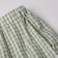 thumbnail image 4 of vigerkar Womens 2 Outfits Sets Gingham Plaid Sleeveless Ruffle Tank Tops Wide Leg Pants Summer Matching Lounge Sets (Light Green, XXL), 4 of 9