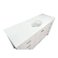 thumbnail image 5 of Horizon 60" Single Bathroom Vanity with White Cabinet and Engineered White Top, 5 of 5