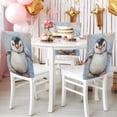 thumbnail image 4 of Decorative Chair Back Cover One Size x6 Chair Cover Dining Chair Slipcovers Chair Back Decoration Festival Chair Decoration Super Lovely Little Penguin, 4 of 6