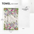 thumbnail image 2 of Pink Flowers Decorative Kitchen Towels Floral Dish Towels Absorbent Cute Botanic Dish Cloths Set Spring Summer Tea Hand Towels for Kitchen Farmhouse Holiday Home Decor (2 Pack, 16"x24"), 2 of 6