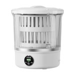 Siruishop Mini Washing Machine Laundry Washer Small Appliances Lightweight Small Washer Laundry Cup for Rvs Dormitory Solo Living Socks