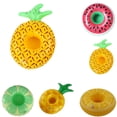 thumbnail image 3 of ‘s Kitchen Pool Fruit Shape Inflatable Drink Cup Holders Watermelon Pineapple Lemon Floatable Coasters, 3 of 9