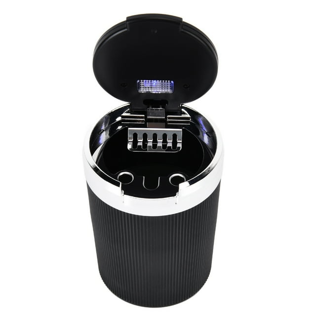 Cenicero de cigarrillos para automóvil, Cenicero LED para automóvil con cenicero para automóvil Cenicero LED para automóvil construido para el futuro