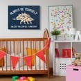 thumbnail image 2 of The Kids Room by Stupell Always Be Yourself Blue Dinosaur Kids Word Design Canvas Wall Art by Daphne Polselli, 2 of 6