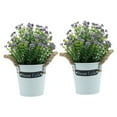 thumbnail image 5 of WORGEOUS 2Pcs Artificial Bonsai Decoration Purple Potted for Home and Office Non-wilting Decor, 5 of 8