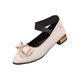 thumbnail image 1 of Zapatos de Tacón Bajo Strass Bow Mary Jane Sandalias, Zapatos Casuales de las Mujeres Más Tamaño Terciopelo Correa Crisscross Primavera Verano, 1 of 9