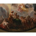 thumbnail image 3 of Constantino Brumidi 14x12 Black Modern Framed Museum Art Print Titled - Study for the Apotheosis of Washington in the Rotunda of the United States Capitol Building (ca. 1859-1862), 3 of 5