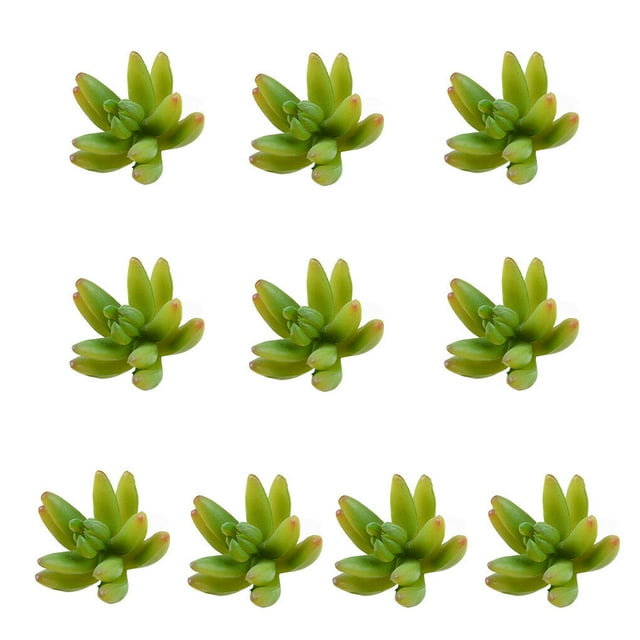ziyahi 10x artificial Succulents Small Vivid Useful Simulated Plants Multi-functional Lifelike Photo Props for Household Yards Lawn Flowerpot Type 36