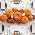 thumbnail image 3 of Happy Fall Tablecloth 60 x 102 Inch Rectangle Buffalo Plaids Pumpkin Truck Table Cover Waterproof Autumn Farmhouse Table Cloth for Thanksgiving Harvest Picnic Dining Table, 3 of 5