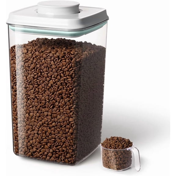 Ankou 4L Airtight Dog Food Container with Scoop & Pop Lid, BPA-Free Pet Storage