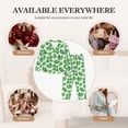 thumbnail image 7 of Hirioo Green Leaves for Women's Pajama Sets 2 Piece Pjs Women's Long-Sleeved Pajama Set Button Down Sleepwear,S-XXL-Large, 7 of 7