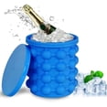 thumbnail image 1 of Exquisite Ice Cube Maker, Portable Ice Making Solution For Outdoor Activities, Large Silicone Ice Bucket With Airtight Lid, Perfect For Camping Trips And Picnics (Space-Saving, 1 of 8