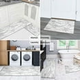 thumbnail image 6 of Kitchen Rugs and Mats Non Skid Washable Gray and Purple Marble Kitchen Mat and Rug Set,Floor Cushion Waterproof Rug,Rubber Backed Area Rugs for Kitchen Laundry, 6 of 7