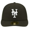 thumbnail image 2 of Men's New Era Black New York Mets Low Profile 59FIFTY Fitted Hat, 2 of 6