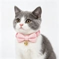 thumbnail image 5 of 2Pack Soft Corduroy Cat & Dog Collars with Bow Tie & Bell, Adjustable Breakaway Safety Collar for Small Pets, 5 of 8
