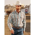 thumbnail image 4 of Wrangler Checotah Dusty Blue Diamond - Mens Shirt  - 112326319, 4 of 4