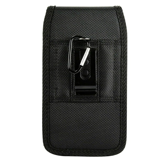 Riñonera para teléfono móvil con clip para cinturón, impermeable, de nailon, vertical