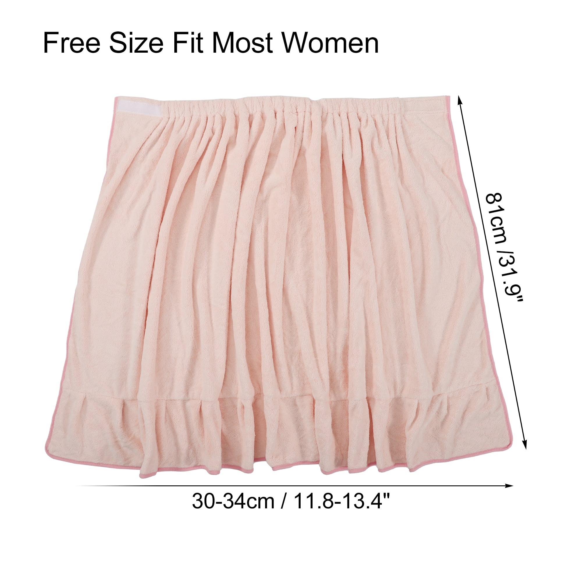 Unique Bargains Bath Wrap Towel for Women 1Pc Pink