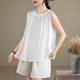 thumbnail image 3 of Xuyuer Women Sleeveless Sweater Tank Round Neck Casual Geometric Knit Sweater Top Women's Floral Print Tunic Tank Tops Blouse Shirts Loose Fit Graphic Tees Summer Vintage Tank Tops 2026, 3 of 9