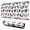White Chicken Folk, variant on Long Mouse Pads for Desk,White Chicken Folk Pattern Desk Mats on Top Of Desks, Desk Mouse Pad Extra Large with 3mm Non-Slip Base and Stitched Edge for Gaming,Office,Work,Home 47.3x23.6in