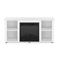 thumbnail image 6 of Furinno Jensen 55 Inch TV Stand with Fireplace, Solid White, 6 of 8