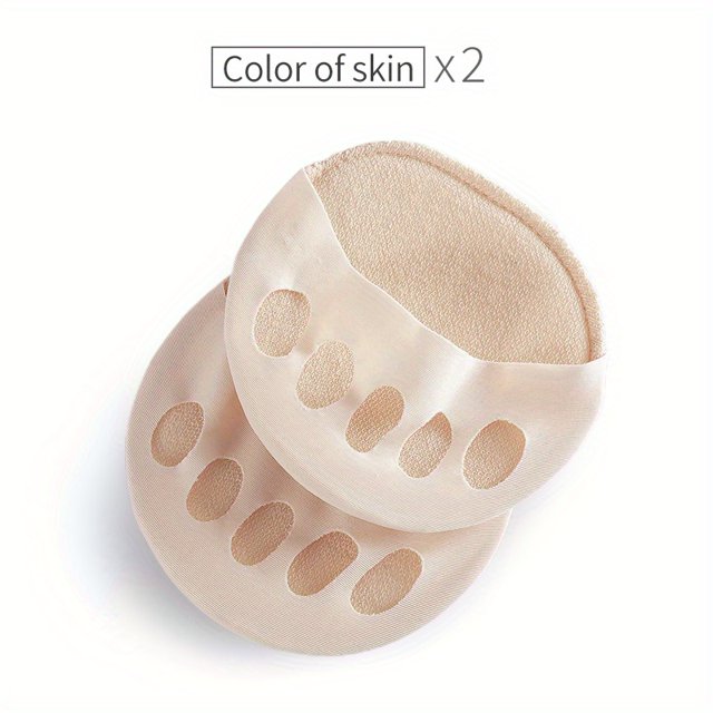 2 Uds. almohadillas Cinco Dedos Antepié Para Mujeres, Tacones Altos Media Plantillas Callos, Cuidado Del Dolor De Pie, Calcetines Absorbe Choque, Inserciones De Almohadillas Para Los Dedos.