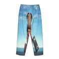 thumbnail image 4 of Kdxio Women's Comfy Stretch Elephant SitsPrint Drawstring Pajama Pants-Small, 4 of 9