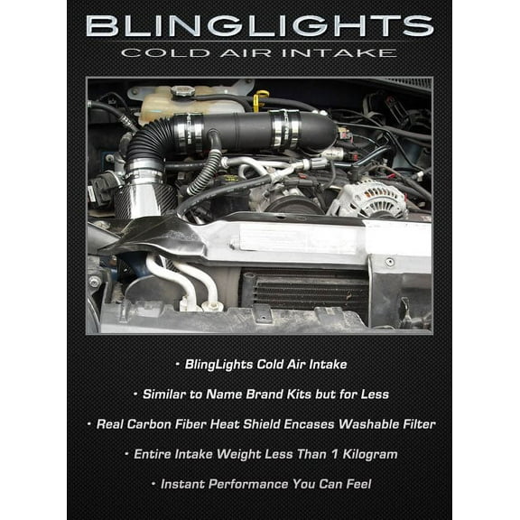 For 2007 2008 2009 2010 2011 Dodge Nitro 3.7L V6 Cold Air Motor Intake Carbon Fiber 3.7 L Engine CAI