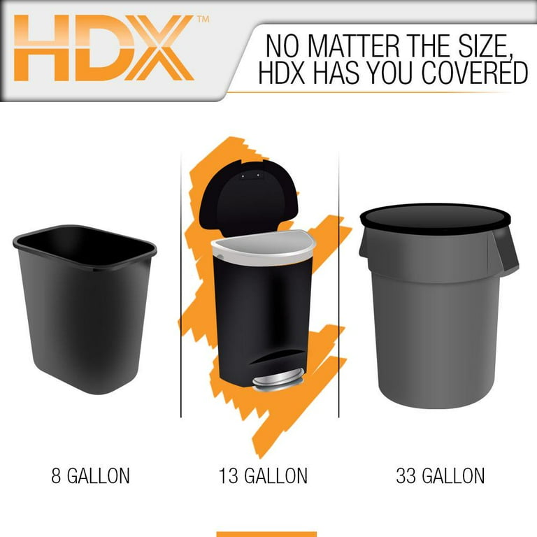 Hdx trash bags online