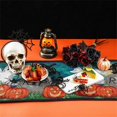 thumbnail image 3 of Halloween Pumpkin Table Runner Embroidery Tablecloth Halloween Decoration for Home Kids Favors Horror Party Supply Spider Fund, 3 of 4