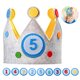 thumbnail image 1 of Corona de lentejuelas con purpurina para mascotas y bebés, sombrero de fiesta de cumpleaños, corona de tiara con flores para accesorios fotográficos, 1 of 8