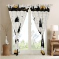 thumbnail image 4 of Bear Deer Rustic Curtains 2 Panels 38"Wx45"L Jungle Pine Trees Blackout Curtains,Lodge Cabin Curtains & Drapes Wooden Plank Woodland Big Cat Wild Animal Reindeer Farmhouse Decor, 4 of 6