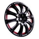 thumbnail image 1 of Tapones Polveras Rin 13 Negro Brillante Con Rojo Naranja Owc negro, 1 of 9