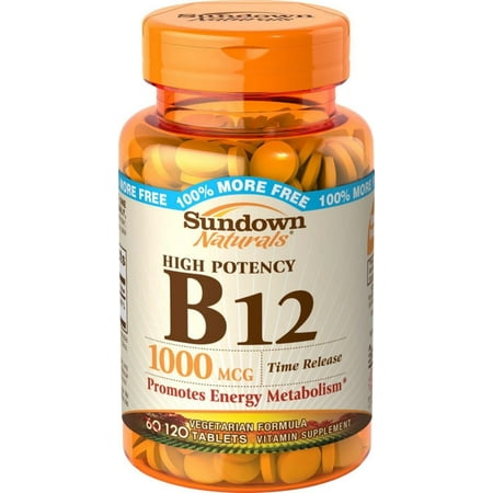 Sundown B-12 1000 mcg Tablets, Time Release