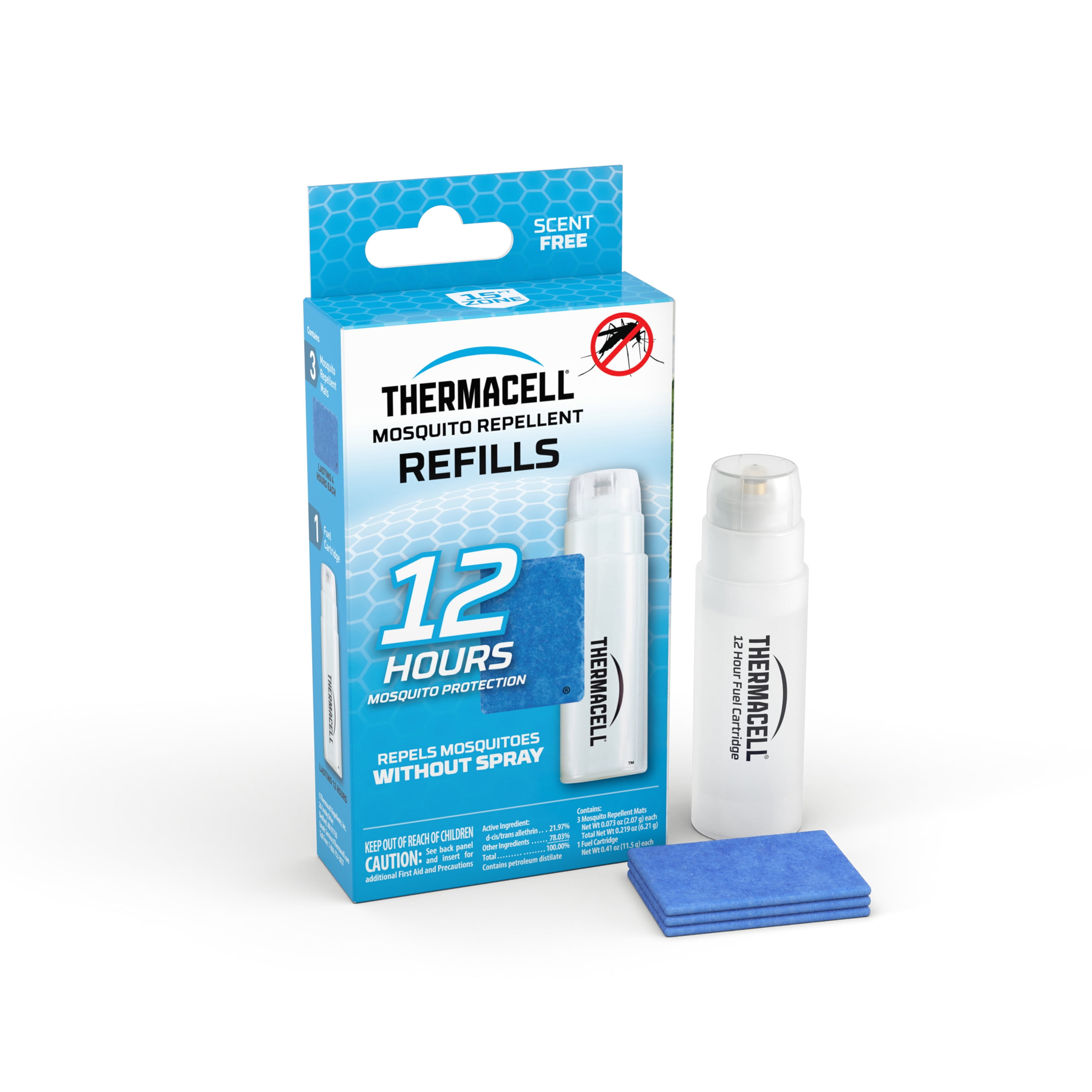 Thermacell Mosquito Repellent Refill with 12 Hours of Mosquito Protection, 3 Count