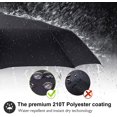 thumbnail image 3 of Wood Handheld Folding Umbrella Windproof Compact Travel,Auto Open/Close Large Rain Umbrellas, 3 of 5