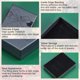 thumbnail image 5 of Cajas de regalo para joyería, 10 unidades, rectangulares de cartón de 8,2 x 6,1 cm, color gris, pequeñas cajas de cartón kraft para joyería, cajas de presentación con esponja., 5 of 6