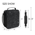 thumbnail image 5 of Haosy Dark Mysterious Swirling Plants Reusable Lunch Box Men/Women Insulated Lunch Bag for School Picnic Travel, 5 of 6