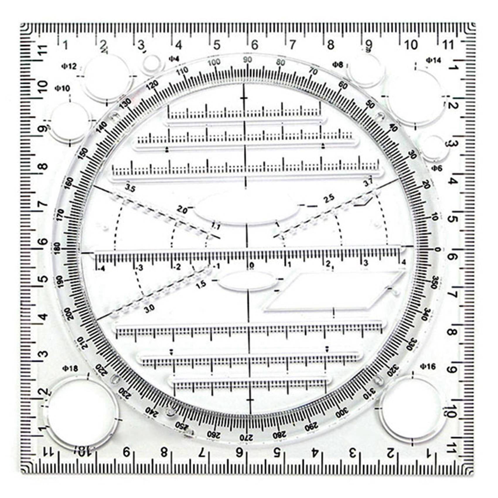 Buy Multifunctional Circle Drawing Template, Geometric Drawing Tool