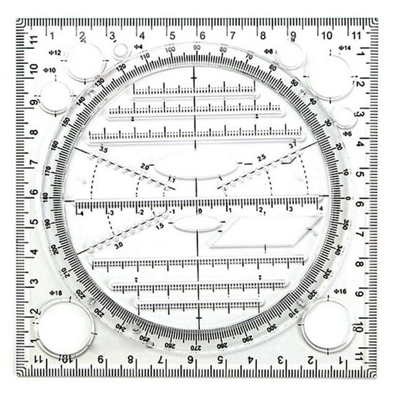 New Arrivals Multifunctional Circle Drawing Template, Geometric Tool