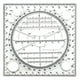 thumbnail image 1 of Plantilla de Dibujo Circular Multifuncional, Herramienta GeoméTrico, Regla MedicióN, áNgulo Giratorio, 1 of 7