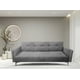 thumbnail image 2 of Sofa Cama Reclinable El Bazar Store Paris Terciopelo Gris Oxford Futón 3 posiciones Brazos movibles Sala, 2 of 8